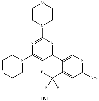 BKM120(盐酸盐) 结构式