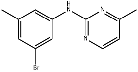 N-(3-溴-5-甲基苯基)-4-甲基-2-嘧啶胺 结构式