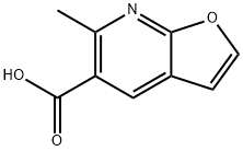 6-Methylfuro[2,3-b]pyridine-5-carboxylic acid 结构式