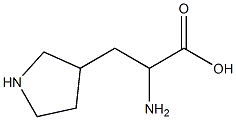 2-氨基-3-(吡咯烷-3-基)丙酸 结构式