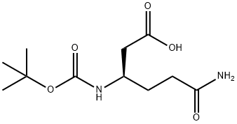 (R) -6-氨基-3-((叔丁氧羰基)氨基)-6-氧代己酸 结构式
