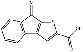 8-氧代-8H-茚并〔2,1-B]噻吩-2-羧酸 结构式