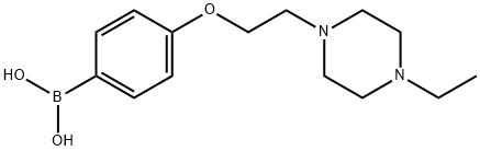 4-(2-(4-乙基哌嗪-1-基)乙氧基)苯基硼酸 结构式