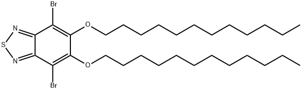 4,7-二溴-5,6-双(十二烷基氧代)-2,1,3-苯并噻二唑 结构式