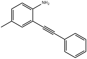 4-甲基-2-(2-苯基乙炔基)苯胺 结构式