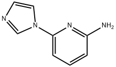 6-(1H-咪唑基-1-基)吡啶-2-胺 结构式