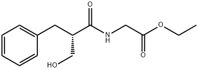 (S)-2-(2-苄基-3-羟基丙酰胺基)乙酸乙酯 结构式