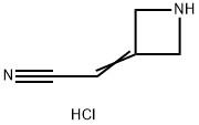 2-(3-氮杂环丁基亚基)乙腈盐酸盐 结构式