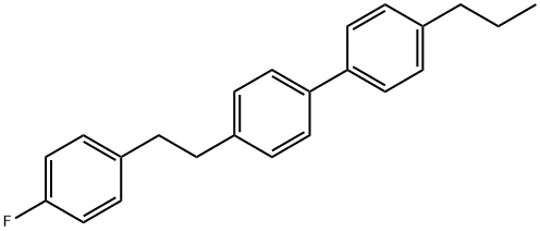 4-[2-(4-氟苯基)乙基]-4'-丙基联苯 结构式