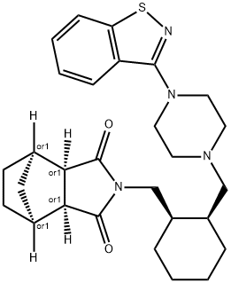顺式-内型鲁拉西酮盐酸盐 结构式