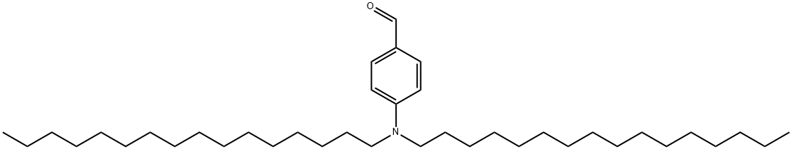 对甲醛基-N,N-十六烷基苯胺 结构式