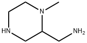 (1-甲基哌嗪-2-基)甲胺 结构式