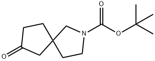 TERT-BUTYL 7-OXO-2-AZASPIRO[4.4]NONANE-2-CARBOXYLATE 结构式