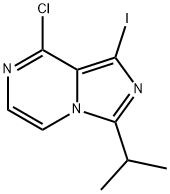 8-氯-1-碘-3-异丙基咪唑并[1,5-A]吡嗪 结构式