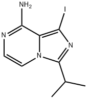 1-碘-3-异丙基咪唑并[1,5-A]吡嗪-8-胺 结构式