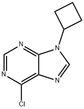 6-Chloro-9-cyclobutyl-9H-purine 结构式