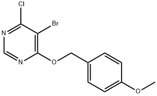 5-溴-4-氯-6-((4-甲氧基苄基)氧基)嘧啶 结构式