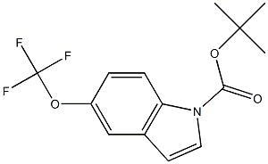 5-(三氟甲氧基)-1H-吲哚-1-羧酸叔丁酯 结构式