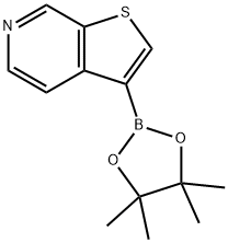 3-(4,4,5,5-TETRAMETHYL-1,3,2-DIOXABOROLAN-2-YL)THIENO[2,3-C]PYRIDINE 结构式