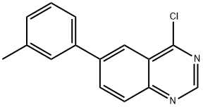 4-氯-6-(M-甲苯基)喹唑啉 结构式