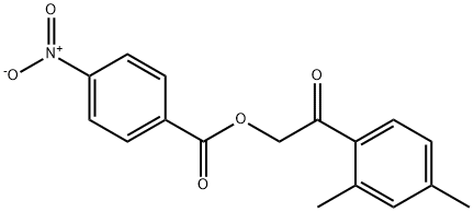 2-(2,4-diMethylphenyl)-2-oxoethyl 4-nitrobenzoate 结构式