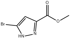 5-溴-1H-吡唑-3-甲酸甲酯 结构式