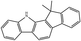 11,12-二氢-12,12-二甲基茚并[1,2-A]咔唑 结构式