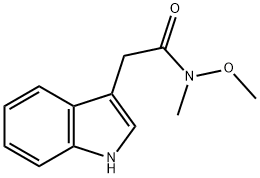 2-(1H-吲哚-3-基)-N-甲氧基-N-甲基乙酰胺 结构式