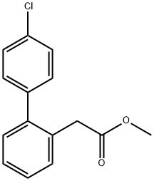 2-(4'-氯-[1,1'-联苯]-2-基)乙酸甲酯 结构式