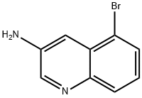 5-溴喹啉-3-胺 结构式