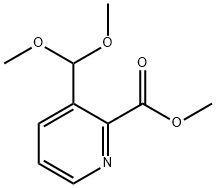 3-(二甲氧基甲基)吡啶-2-甲酸甲酯 结构式