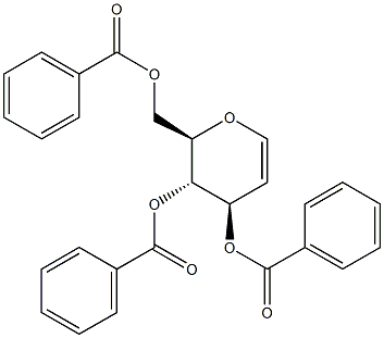 3,4,6-三-O-苯甲酰基-D-葡萄糖醛 结构式