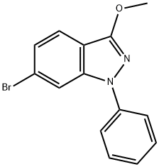 6-溴-3-甲氧基-1-苯基-1氢-吲唑 结构式