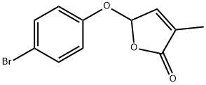 5-(4-溴苯氧基)-3-甲基呋喃-2(5H) - 酮 结构式