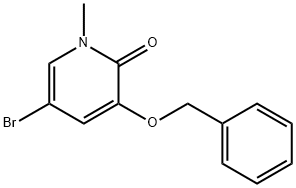 3-(苄氧基)-5-溴-1-甲基吡啶-2(1H)-酮 结构式