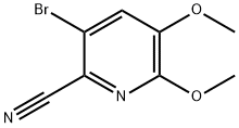 3-溴-5,6-二甲氧基皮考啉腈 结构式