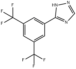 3-(3,5-双(三氟甲基)苯基)-1H-1,2,4-三唑 结构式