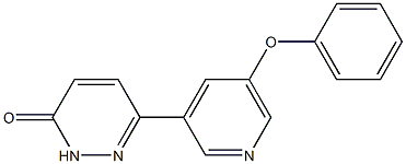 6-(5-苯氧基吡啶-3-基)哒嗪-3(2H)-酮 结构式