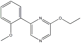 2-乙氧基-6-(2-甲氧苯基)吡嗪 结构式