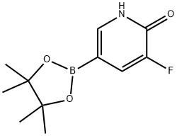 3-氟-5-(4,4,5,5-四甲基-1,3,2-二氧杂环戊硼烷-2-基)2-羟基吡啶 结构式