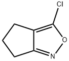 3-氯-5,6-二氢-4H-环戊烷并[C]异恶唑 结构式