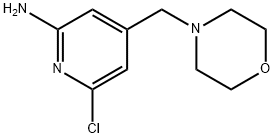 6-chloro-4-(MorpholinoMethyl)pyridin-2-aMine 结构式