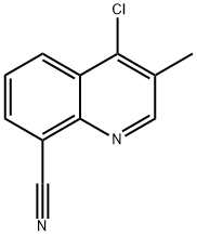 3-甲基-4-氯-8-氰基喹啉 结构式