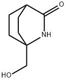 1-(羟甲基)-2-氮杂双环[2.2.2]辛-3-酮 结构式