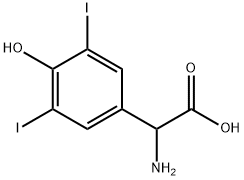 L-3,5-二碘-对羟基苯甘氨酸 结构式