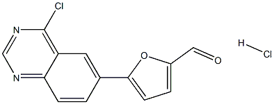 5-(4-chloro-6-quinazoliny)-2-Furancarboxaldehyde,hydrochloride 结构式