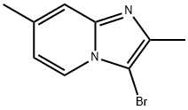 3-溴-2,7-二甲基-咪唑并[1,2-A]吡啶 结构式