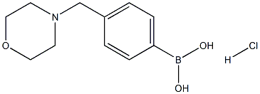 (4-(吗啉代甲基)苯基)硼酸(盐酸盐) 结构式