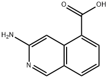 3-氨基异喹啉-5-甲酸 结构式