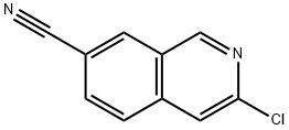 3-氯7-氰基异喹啉 结构式